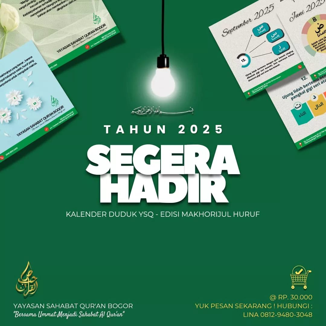 Kalender 2025 YSQ Bogor