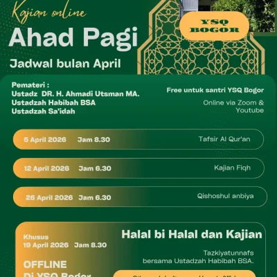 Kajian Online Ahad Pagi Bulan April