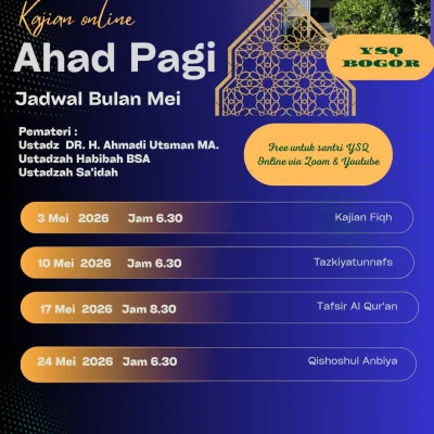 Kajian Online Ahad Pagi Bulan Mei
